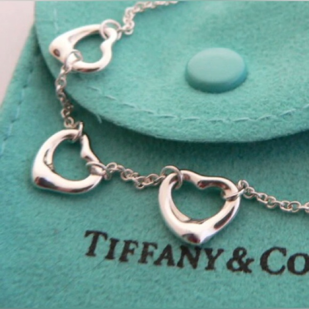 Tiffany’s Elsa Peretti  Five Open Heart Tiffany’s  Necklace - Picture 13 of 14